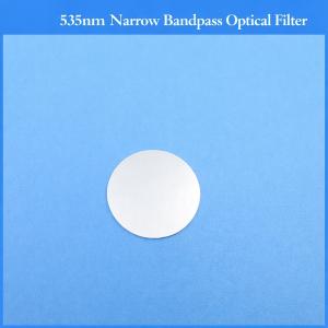  535nm Narrow Bandpass Optical Filter Coated Glass Custom Sizes Available