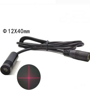 650nm 5mW Red Cross Laser Module with DC Connector