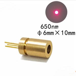 6X10mm650nm5mW adjustable focus through-hole laser module without driver